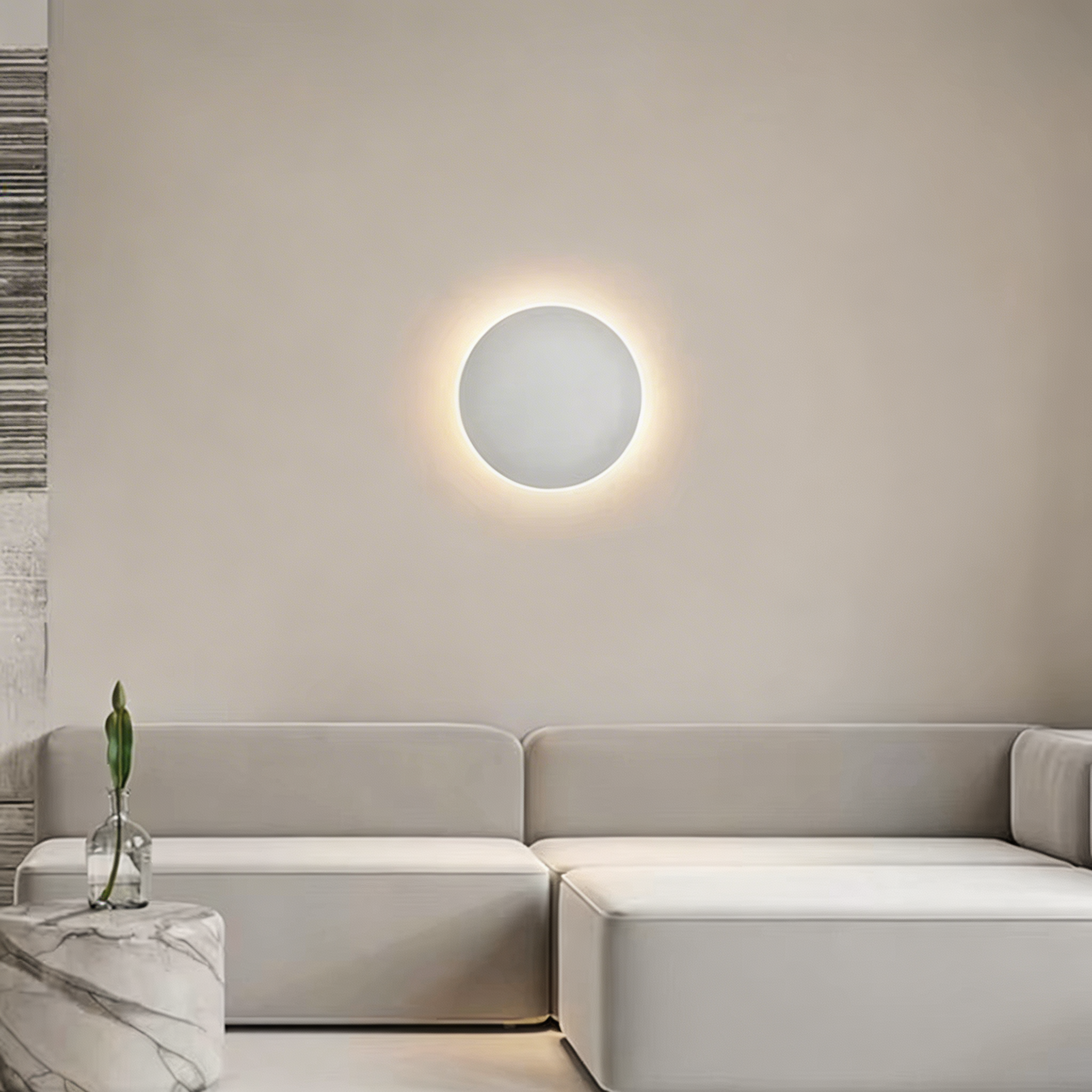 Wall Sconce LED PVC Plate Circular Design Multicolor Wall Mounted