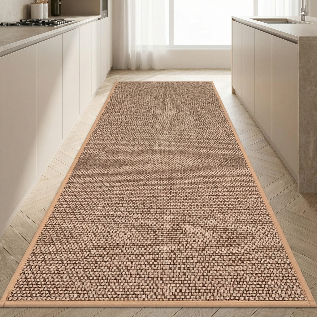 Kitchen Floor Mat, Non-Slip Backing, Washable Woven Design, Multiple Sizes