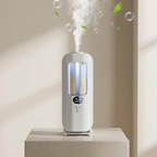 Cool Mist Humidifier Wall Mount USB Rechargeable with LED Display and Color Changing Light 5 Modes