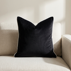 Velvet Cushion Cover, Hidden Zipper Closure, Multiple Sizes, Square Rectangle Design
