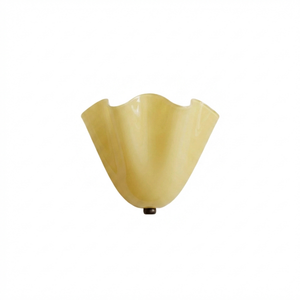Retro Stained Glass Skirt Shell Wall Sconce LED 1-light