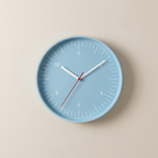 Wall Clock Round Analog ABS Plastic Lightweight Indoor Wall Mounted