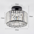 Elegant Crystal Flush Mount Ceiling Light Fixture – Modern LED Ceiling Lamp for Living Room and Bedroom Decor