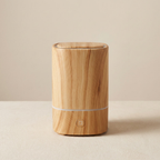 Ultrasonic Humidifier Wood Style Finish Cool Mist LED Light Compact Tabletop