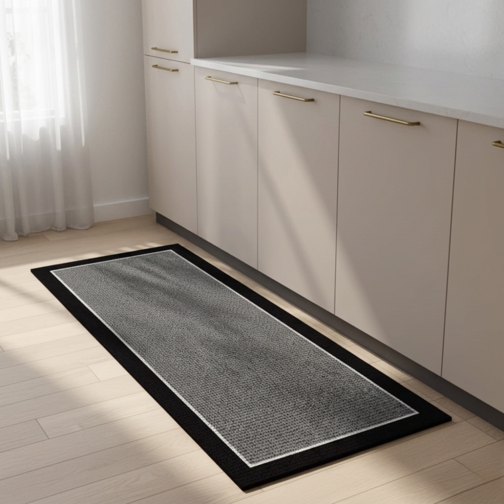 Kitchen Floor Mat Diatomaceous Earth Surface Waterproof Oil Resistant Anti Slip Base