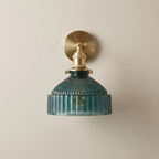 Wall Sconce Glass Brass E26 Hardwired Dome Indoor Decorative Light Fixture