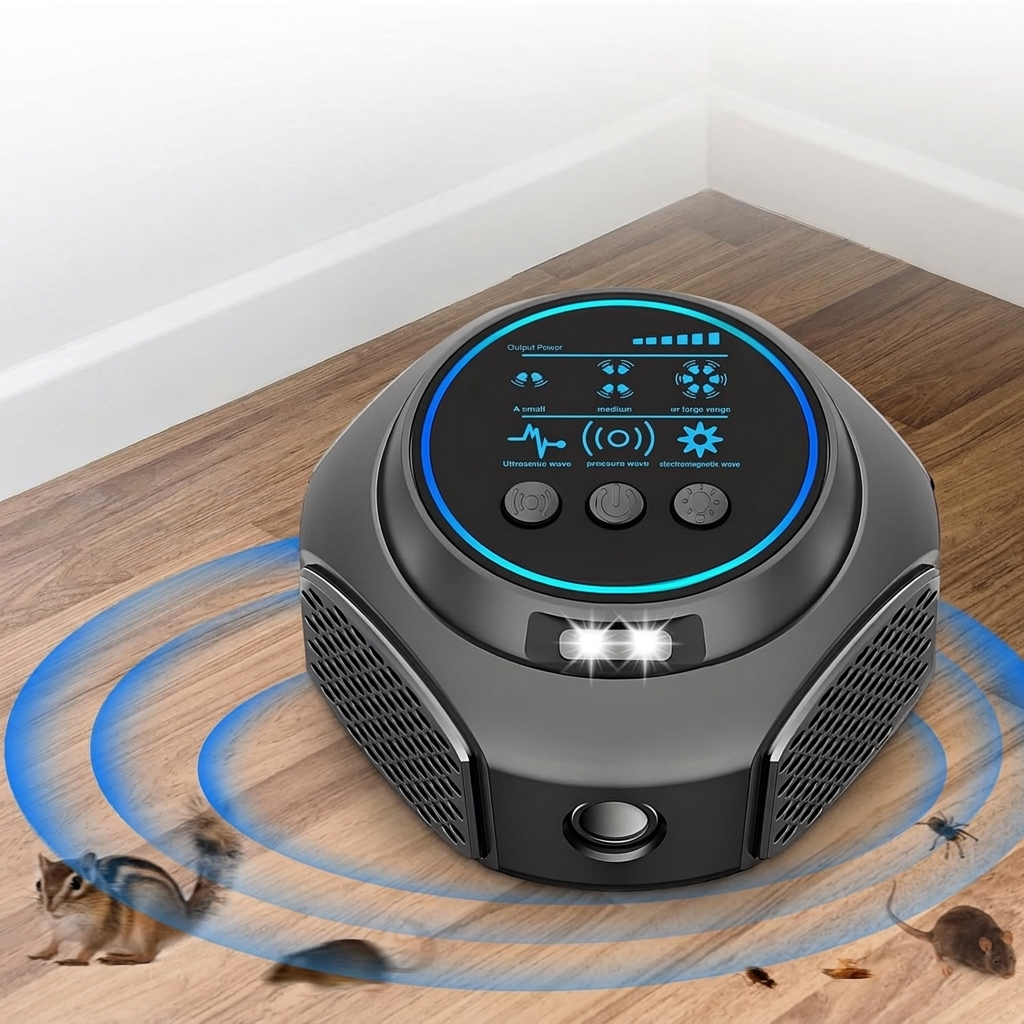Ultrasonic Pest Repeller Plug In 25–45 kHz 6–8W Indoor Coverage Device