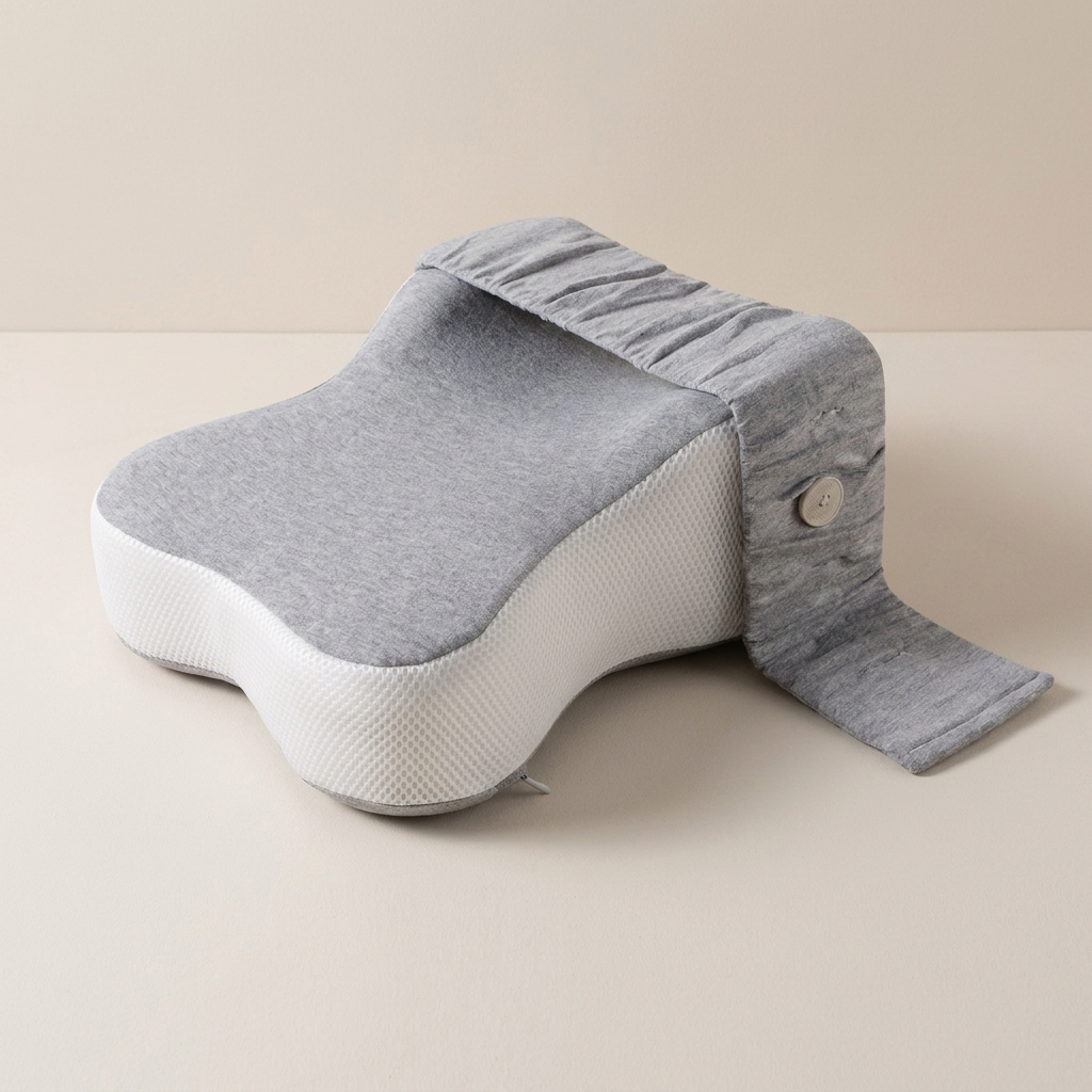 Knee Pillow Adjustable Memory Foam Cotton Blend Side Sleeper