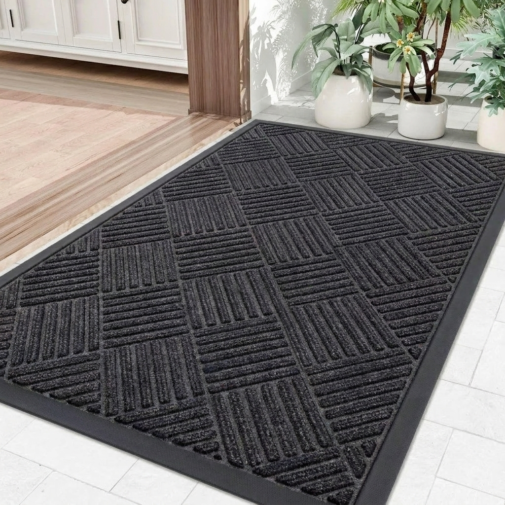 Heavy-Duty Non-Slip Floor Mat for High-Traffic Areas – Dirt-Trapping and Waterproof Entrance Mat