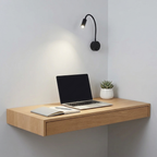 Gooseneck Wall Reading Light, 3W LED, Aluminum Body, 110–240V