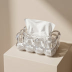 Tissue Box Cover Bubble Design Transparent Standard Size