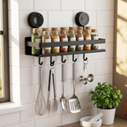 Spice Rack Organizer Wall Mounted Suction Cup