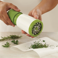 Manual Herb Grinder with Stainless Steel Blades and Food Grade Plastic Body
