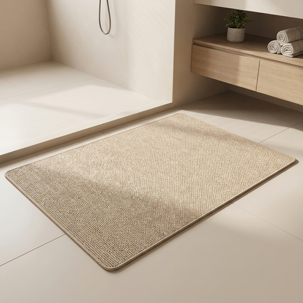 Bath Mat Microfiber Non Slip Rubber Backing Washable