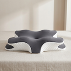 Memory Foam Pillow Adjustable Height Contoured Design Polyester Cover