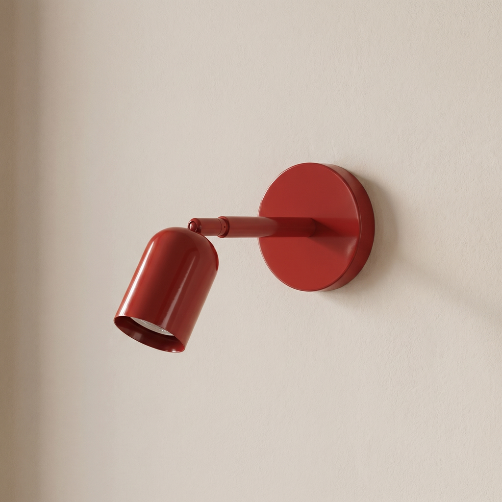 Adjustable Wall Sconce, Rotatable Arm, Iron Frame, Wall Mounted