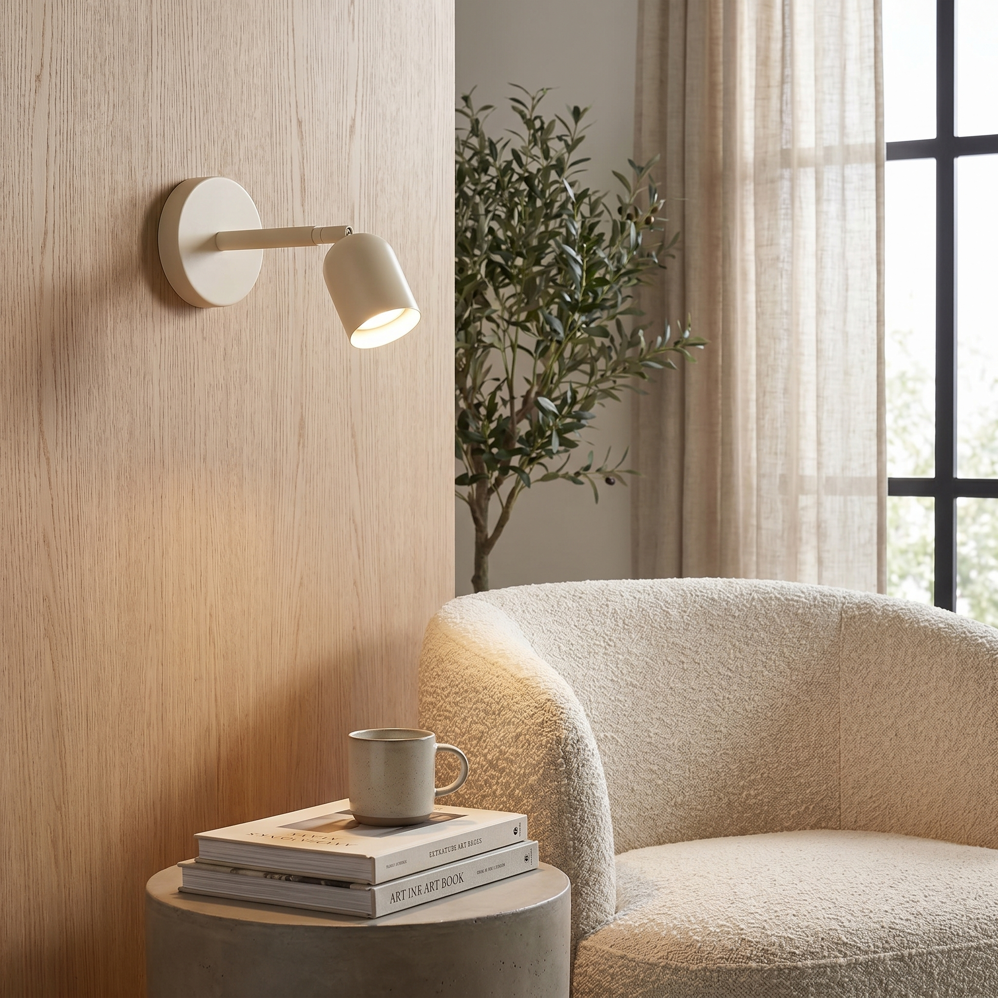 Adjustable Wall Sconce, Rotatable Arm, Iron Frame, Wall Mounted
