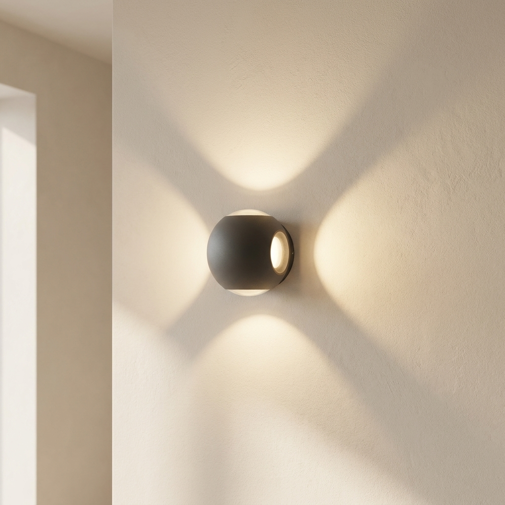 Outdoor Wall Lamp Metal LED Waterproof Exterior Porch and Patio Lighting Fixture