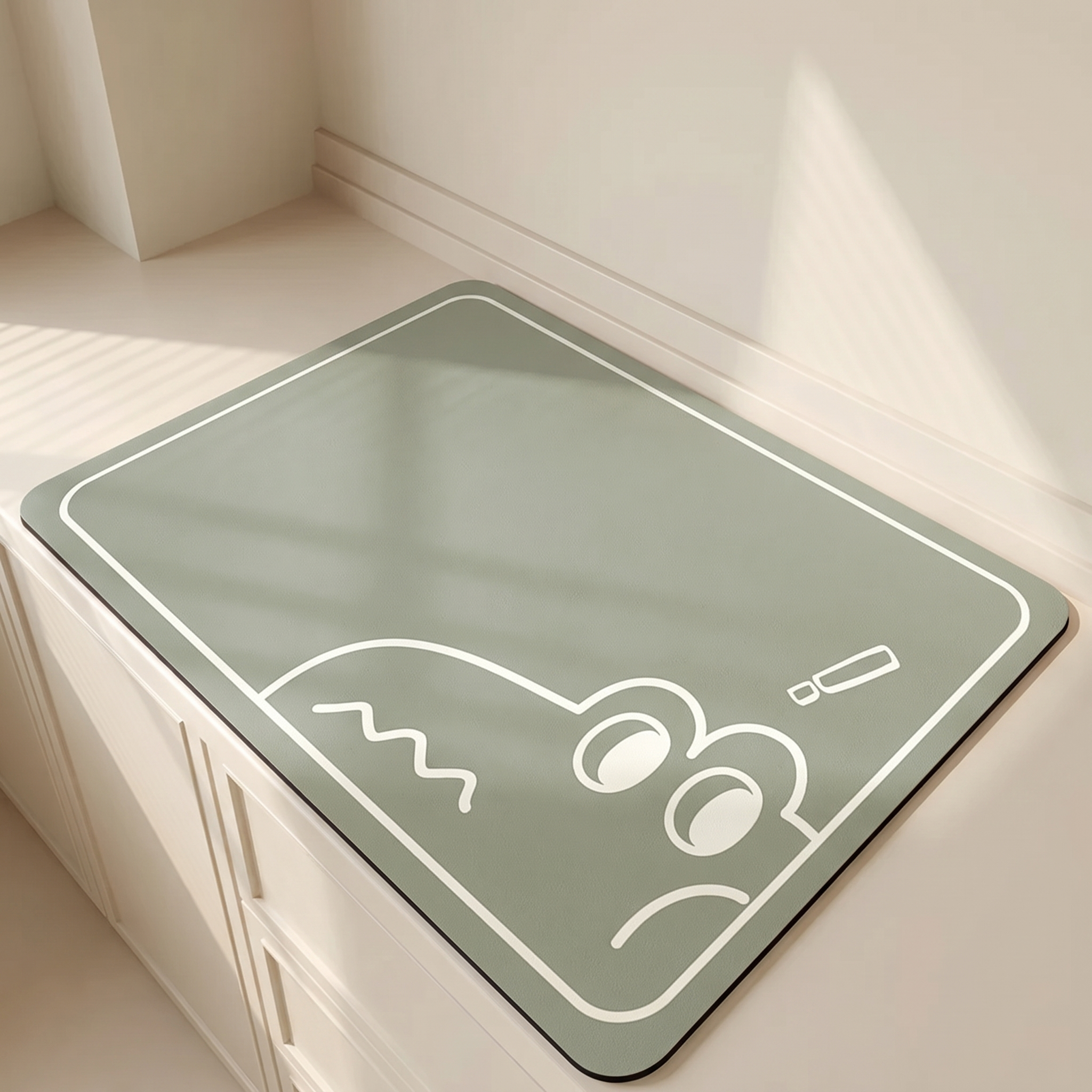 Absorbent Kitchen Mat, Non-slip Backing, Quick Drying