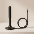 Indoor Digital TV Antenna, Magnetic Base, 10ft Coaxial Cable, VHF/UHF Reception