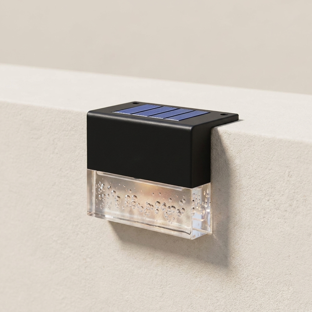Solar Bubble Acrylic Step Deck Light, Solar-Powered, LED, Waterproof