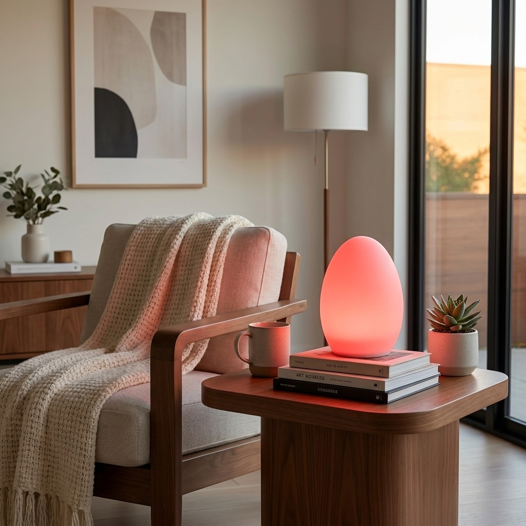 LED Night Lamp, 16-Colour Lights, USB Rechargeable, Remote Control
