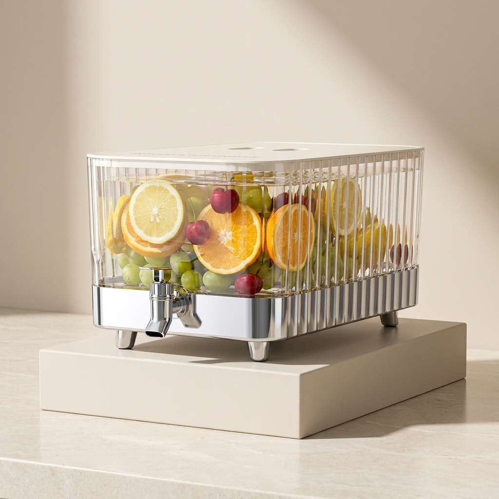 Beverage Dispenser, 5.3L, Food-Grade PC+ABS, Ergonomic Lever Handle
