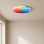Smart LED Ceiling Light, 24W, RGB White Warm White, Surface Mounted