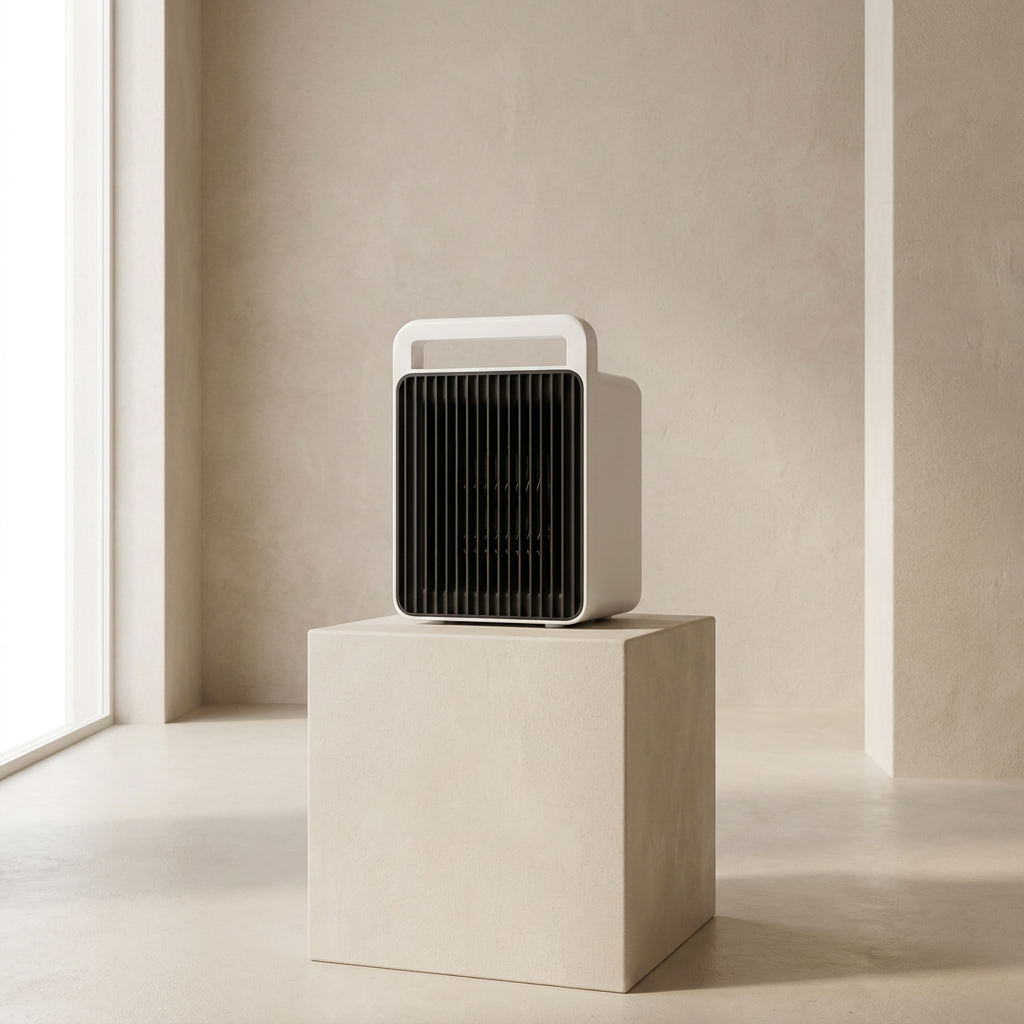 Portable Electric Heater, 600W, 3-Second Heating, PTC Ceramic, Dual Heat Settings