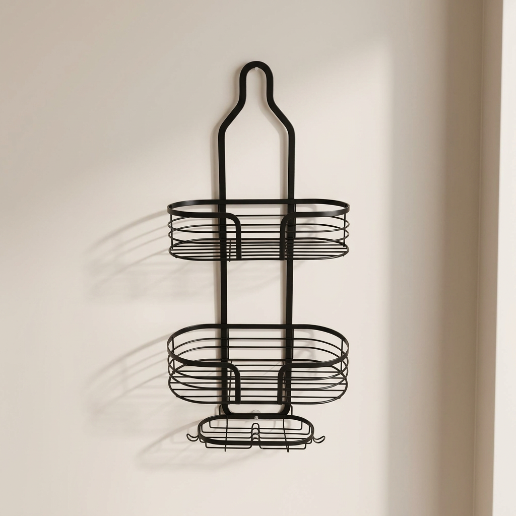Shower Organizer Caddy Three Layer Iron Bathroom Storage