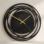 Silent Wall Clock, Poly-Crystal Material, Quartz Movement