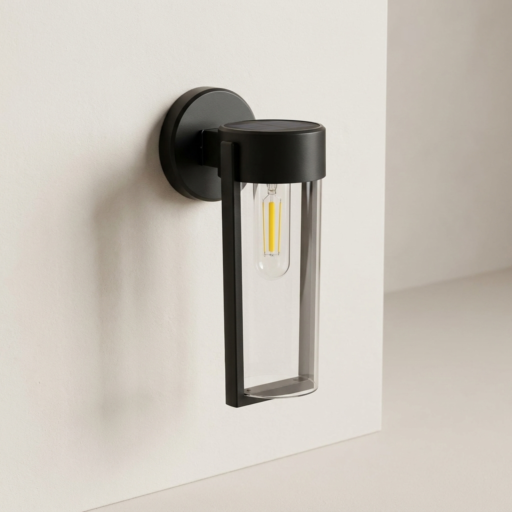 Outdoor Wall Lantern Solar Powered LED IP65 Weather Resistant