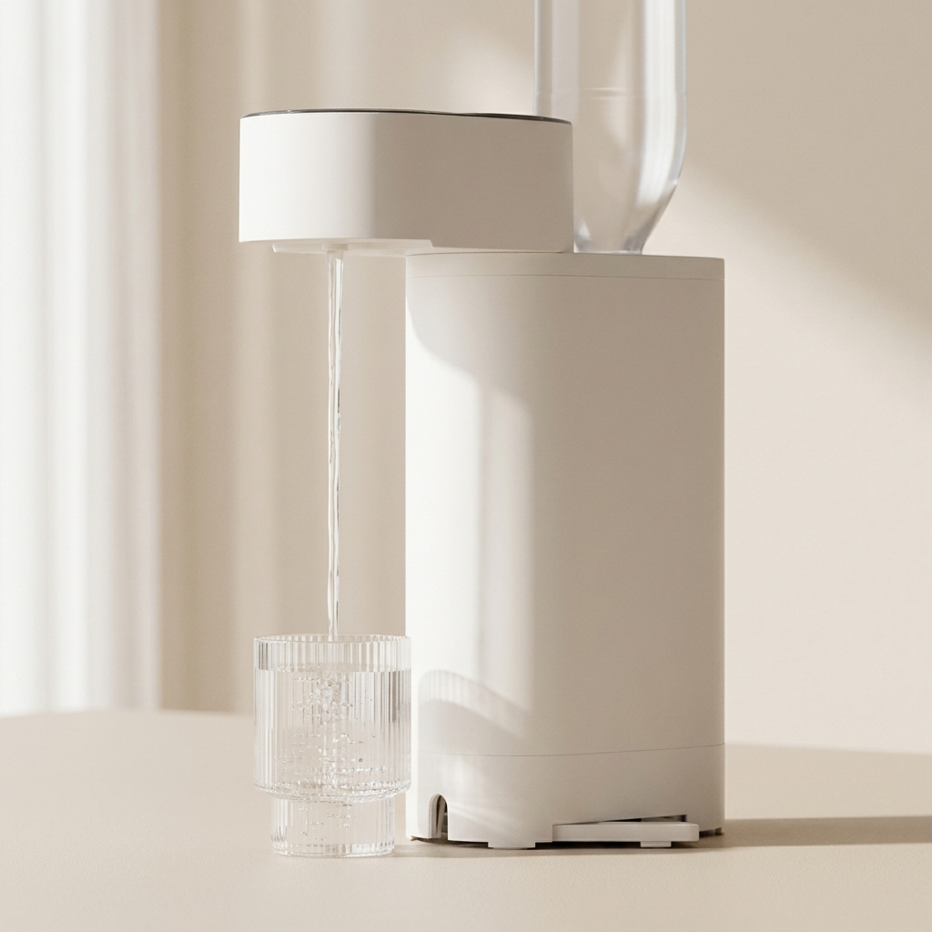 Portable Water Dispenser, 220V Plug-In, 5 Temperature Settings, Digital Display