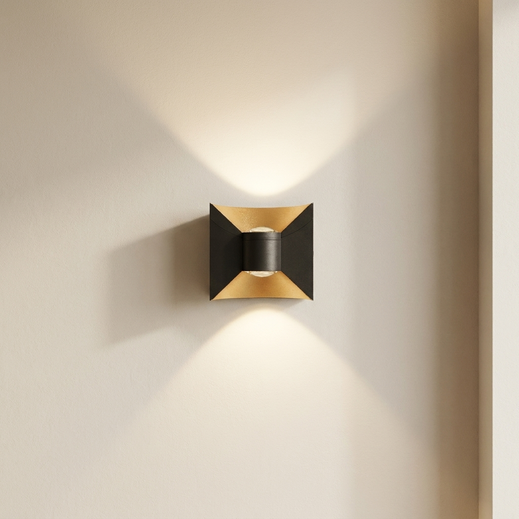 LED Up and Down Wall Sconce, Weatherproof, Wall Mounted, Dual Beam