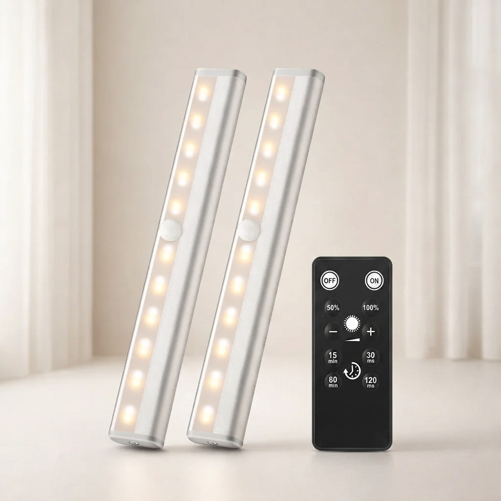 LED Under Cabinet Lights - Wireless, Remote Control, Energy Efficient