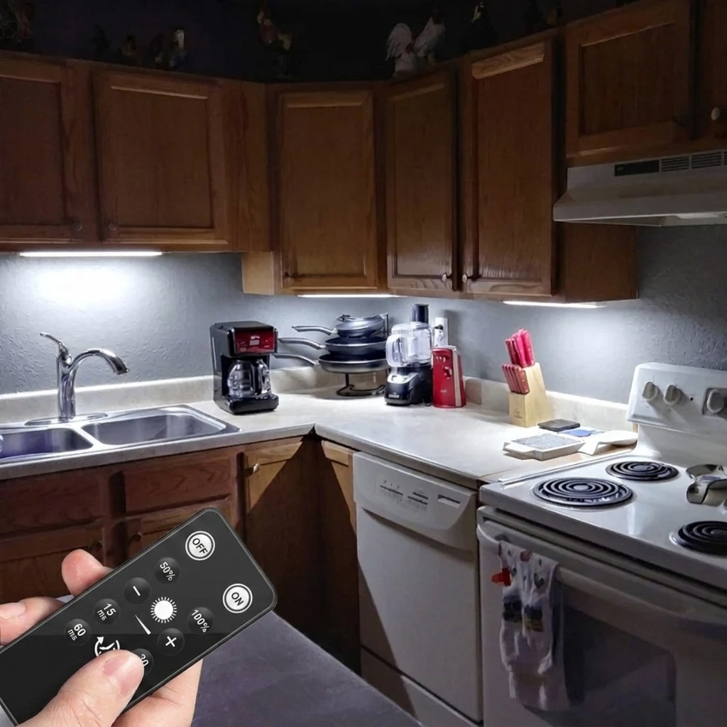 LED Under Cabinet Lights - Wireless, Remote Control, Energy Efficient