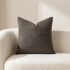 Textured Cushion Cover, Polyester Material, Solid Color, Square Shape
