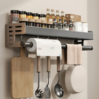 Kitchen Storage Organizer Wall Mounted Pantry Storage Rack Durable Material