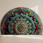 Entry Mat Bohemian Design Print Non Slip Backing