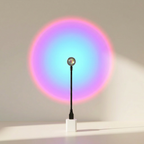 LED Light Projector, 12 cm Height, 7 Color Modes, USB Powered