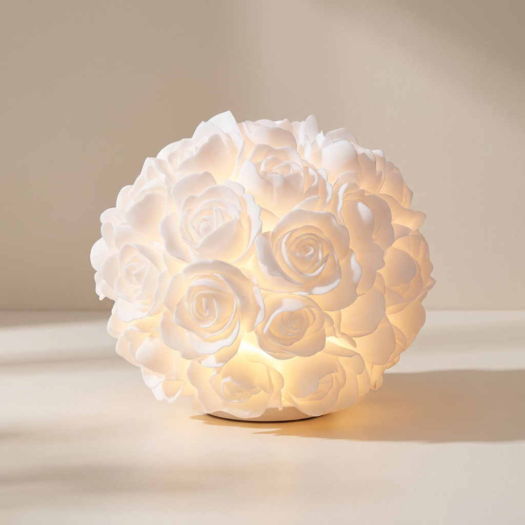 Floor Lamp Resin Metal Soft Gold Finish LED Compatible