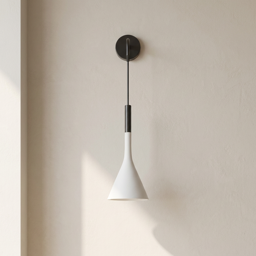 Wall Sconce Light Metal Adjustable Cord Wall Mounted Fixture