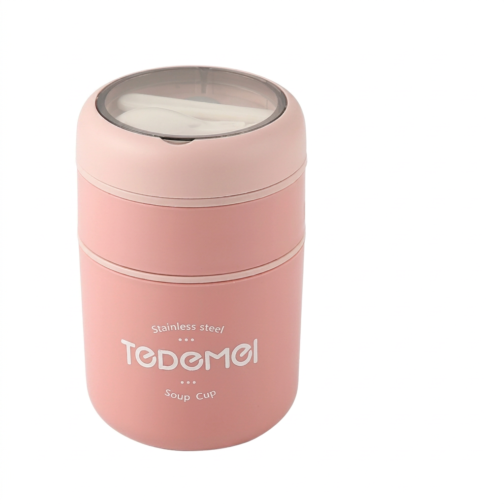 Insulated Stainless Steel Thermos Lunch Box – Leak-Proof Container for Hot and Cold Meals
