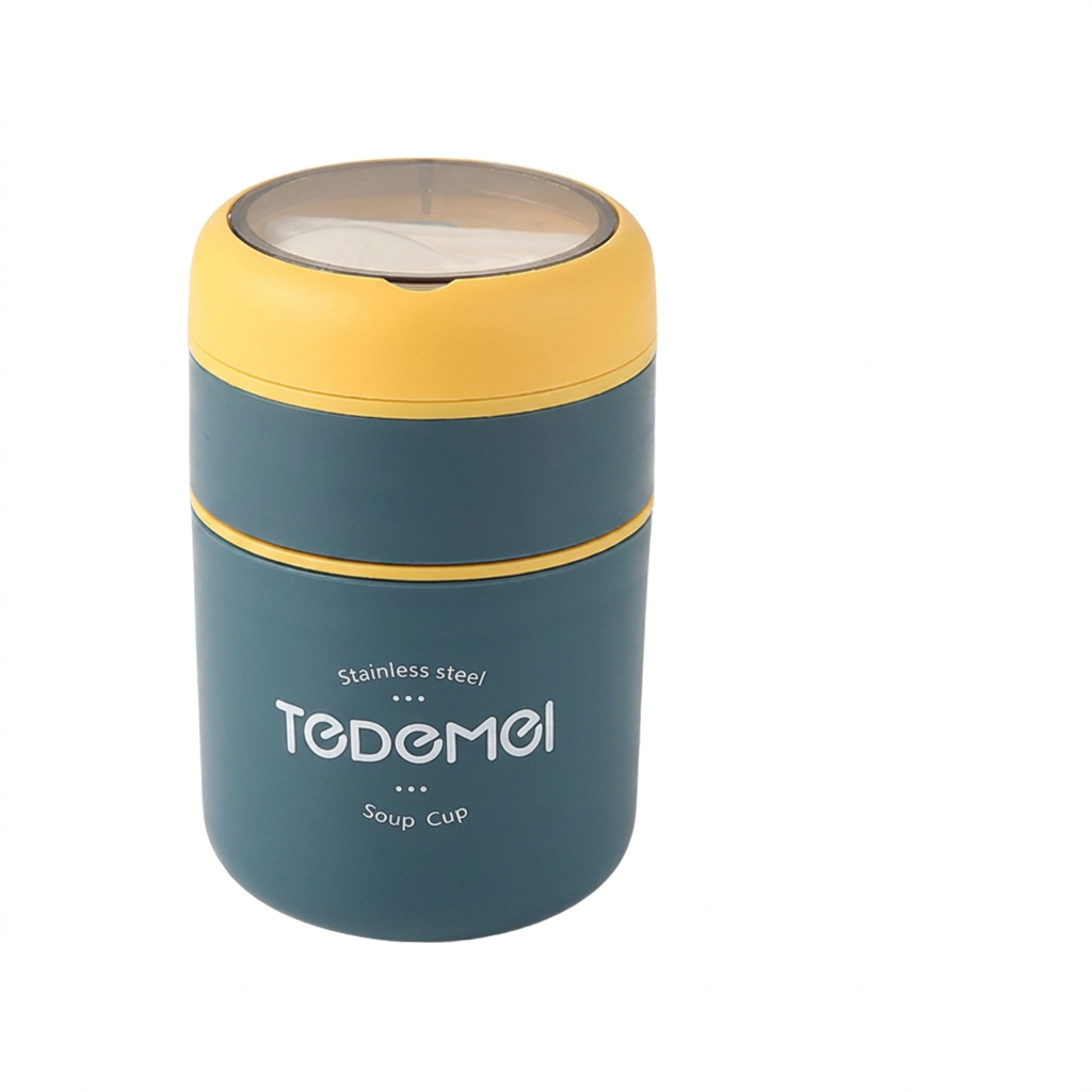 Insulated Stainless Steel Thermos Lunch Box – Leak-Proof Container for Hot and Cold Meals