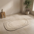 Bath Mat Diatom Mud Non Slip Backing Abstract Pattern