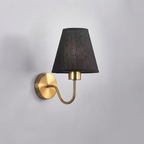 Fabric Wall Lamp Iron Frame E27 Hardwired Indoor Wall Light