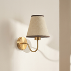 Fabric Wall Lamp Iron Frame E27 Hardwired Indoor Wall Light