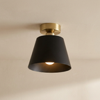 Flush Mount Ceiling Light, Wrought Iron, Hardwired, E27 Bulb Base