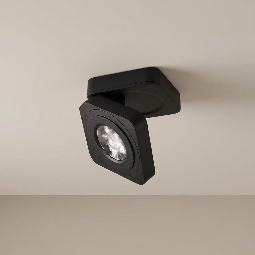Adjustable Ceiling Light Aluminum Square Surface Mounted LED