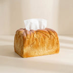 Bread Shaped Tissue Box Cover Vinyl Toast Design Freestanding Tissue Holder